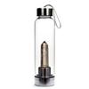 Water Bottle Natural Crystal Stone Diamond Point Healing Obelisk Wand Healing Elixir Quartz Crystal Gem Colors Rope Gemstone Cup