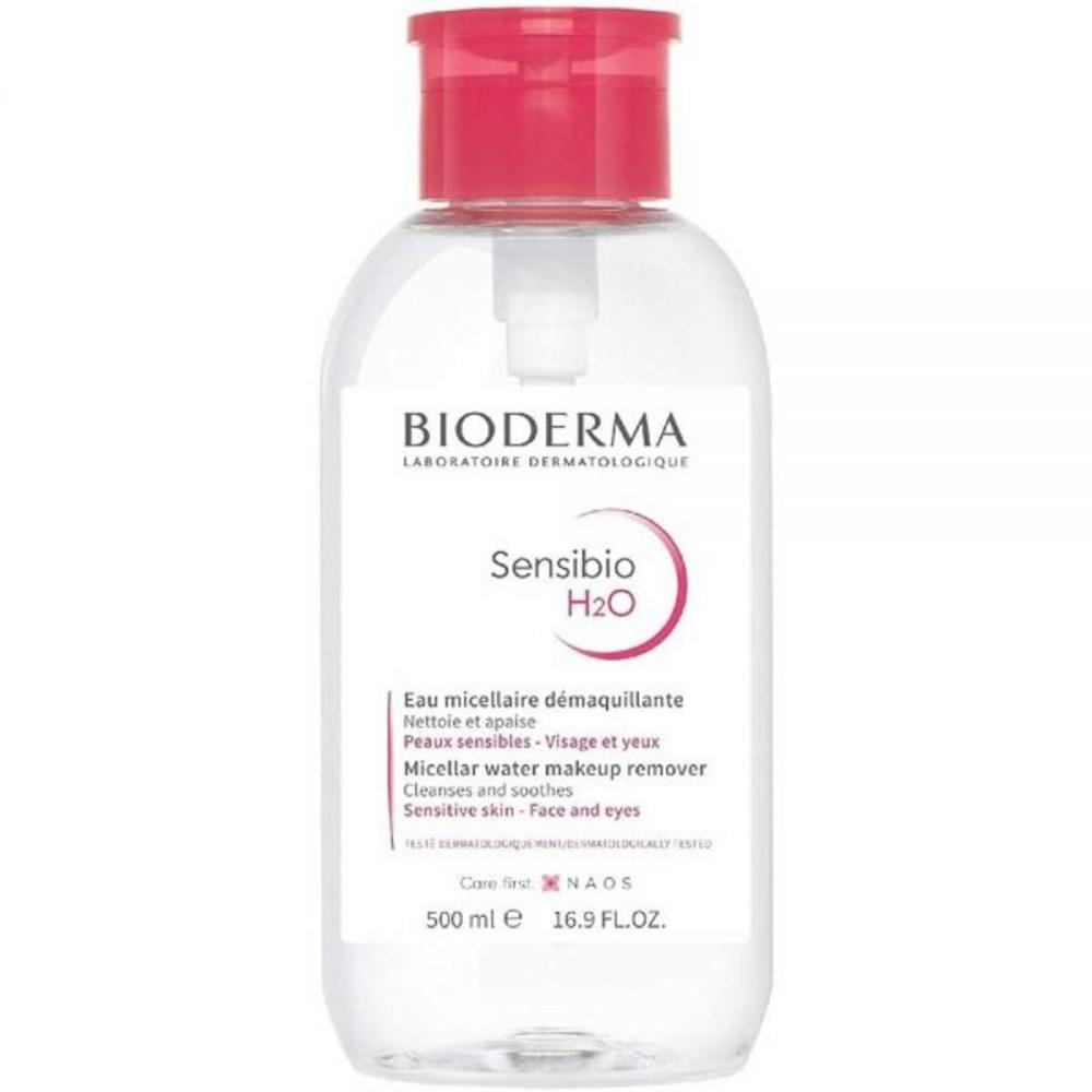 

Bioderma Sensibio H2O Успокаивающее мицеллярное средство для очищения и снятия макияжа для чувствительной кожи лица и глаз 500 мл, 1 шт.