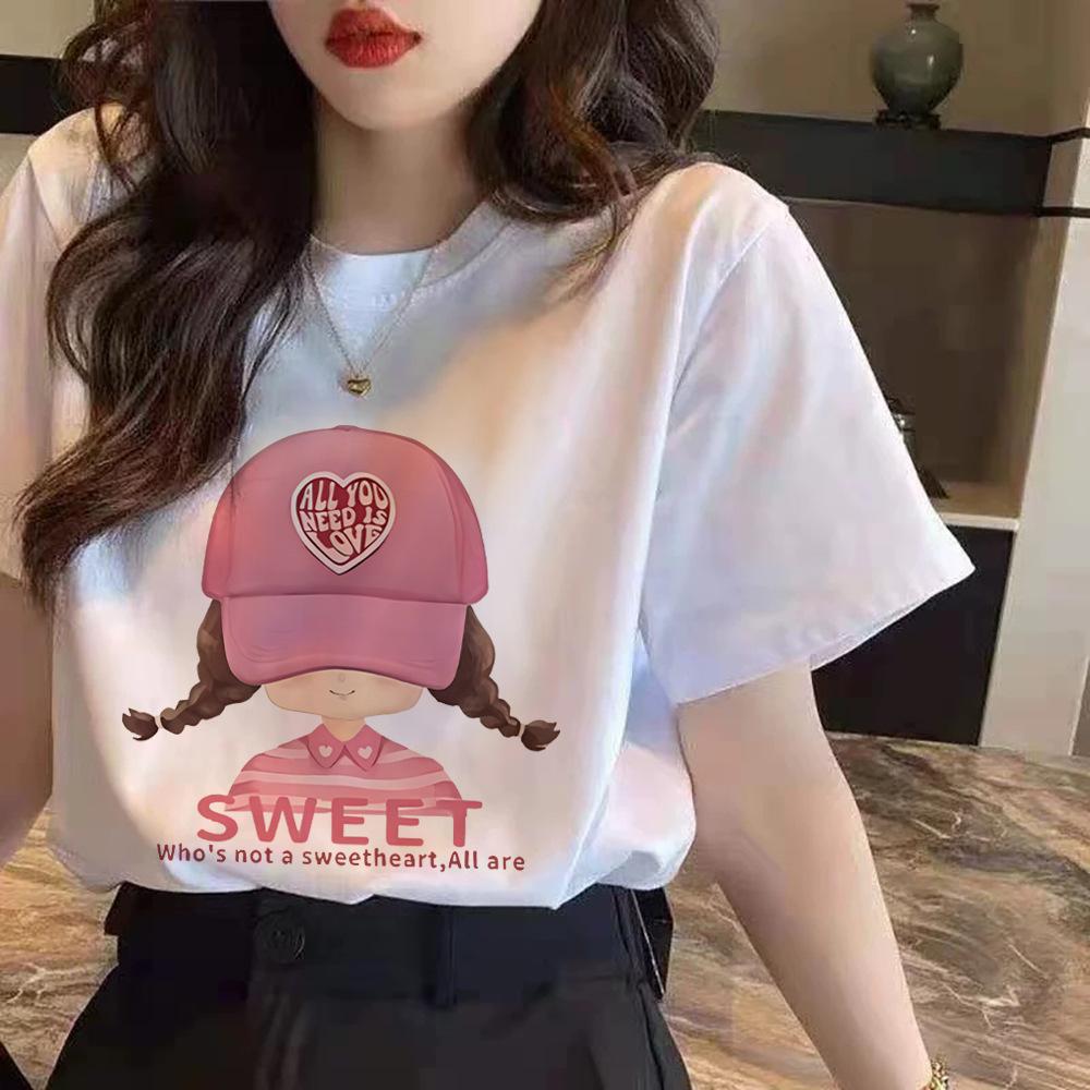 Summer New Shoulder Cotton Short-sleeved T-shirt Women's Fashion Versatile Age-reducing and Thin Niche Top Bottoming Shirt