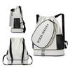 Large-Capacity Drawstring Badmint Bag with Shoe Compartment Design, Backpack, Outdoor Workwear Style, Computer Bag, Student School Bag