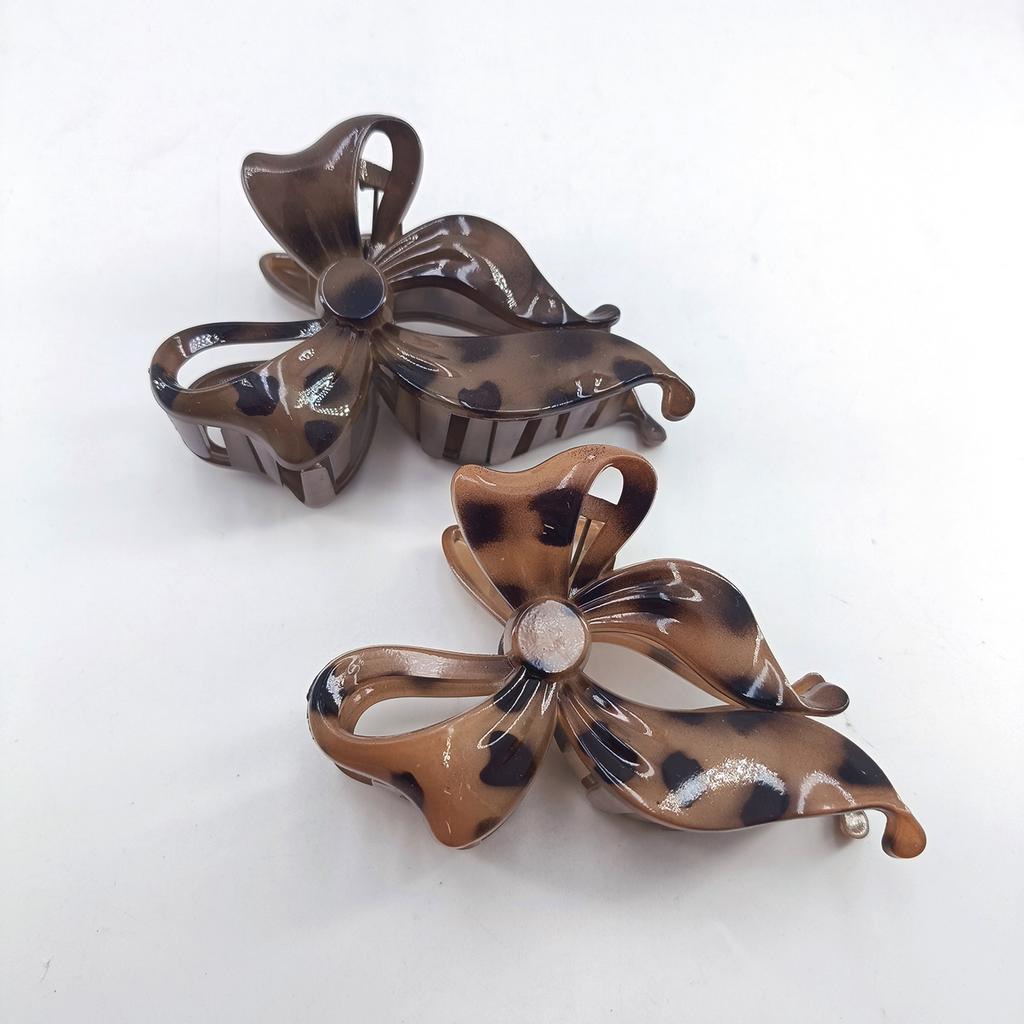 Pinza per Capelli a Nodo Farfalla Colorata con Effetto 3D Pinza a Squalo Fermaglio alla Moda per Chignon Pinza Professionale per Capelli