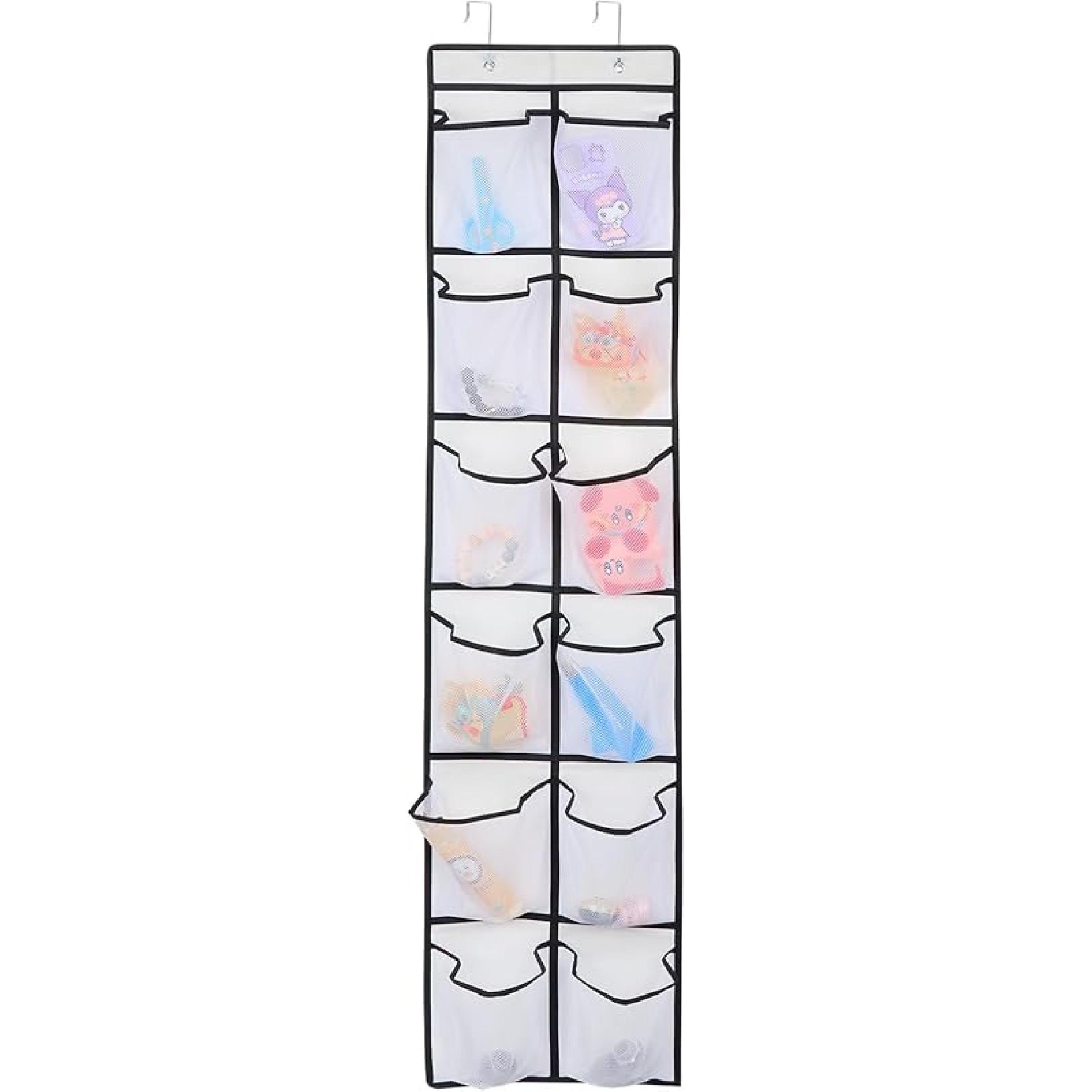 12 Large Pockets Over Door Hanging Shoe Organizer White белый 2630₽