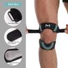 1Pcs Double Patellar Bands Soft Sweat-Absorbing Fabric Bidirectional Pressure Regulation Silicone Shock Absorption Unisex