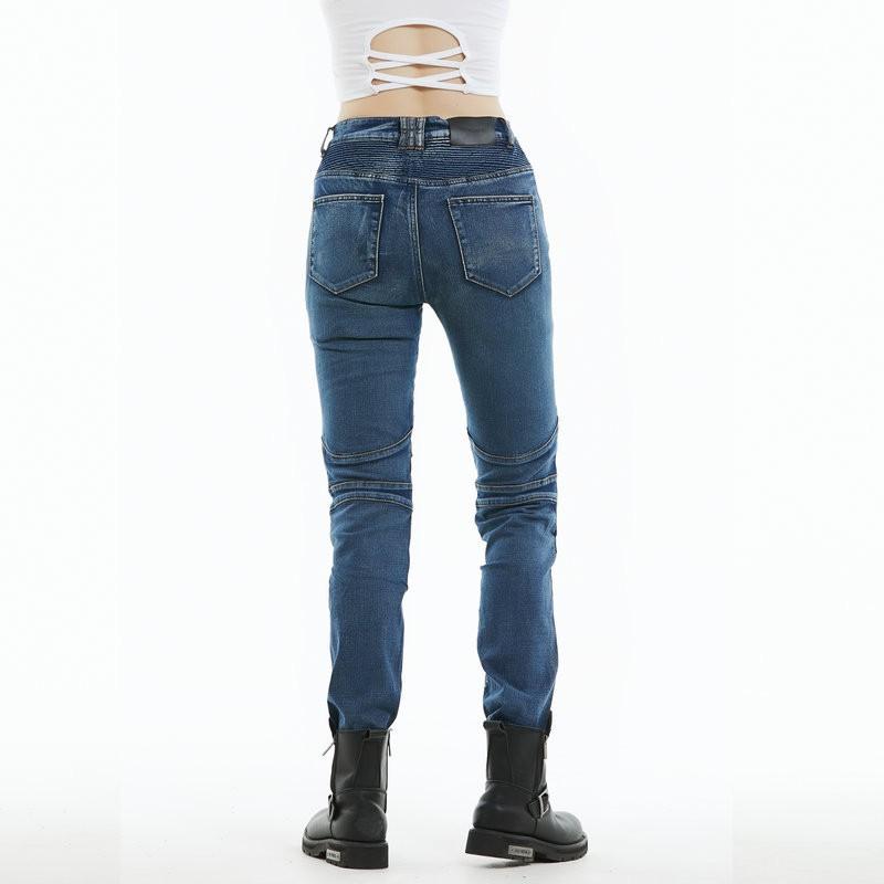 Womens Motorcycle Riding Pants With Kevlar Reinforcement Silicone Padding Safety Comfort