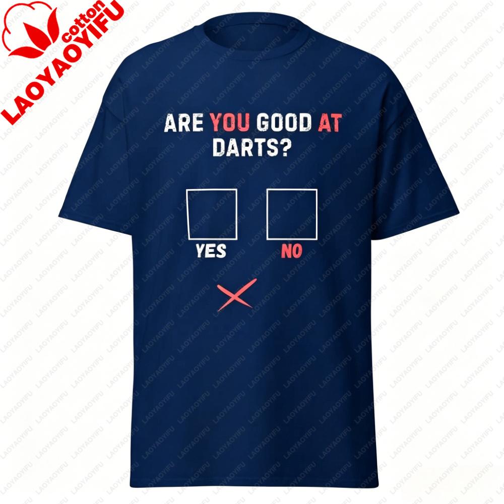 Funny Are You Good At Darts Tshirt Sarcastic Darts Lover Tshirt Humorous Checkbox Graphic Tee Unisex Casual Summer Cotton Tops