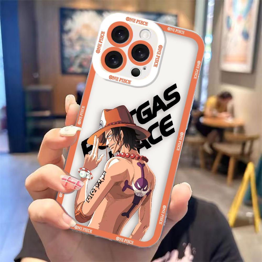 

One P-Piece Luffy Robin ACE Clear Phone Case For Samsung Galaxy S26 S25 S24 S23 S22 S21 S20 FE S10 PLUS S30 S11 ULTRA EDGE Case Samsung S23PLUS5G