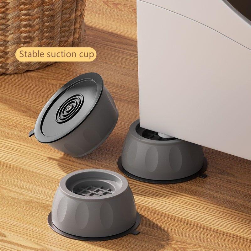 4 Pcs of Shockproof Washing Machine Pads - Anti-slip, Shock-absorbing and Noise-reducing Pads for Washing Machine and Dryer Sup