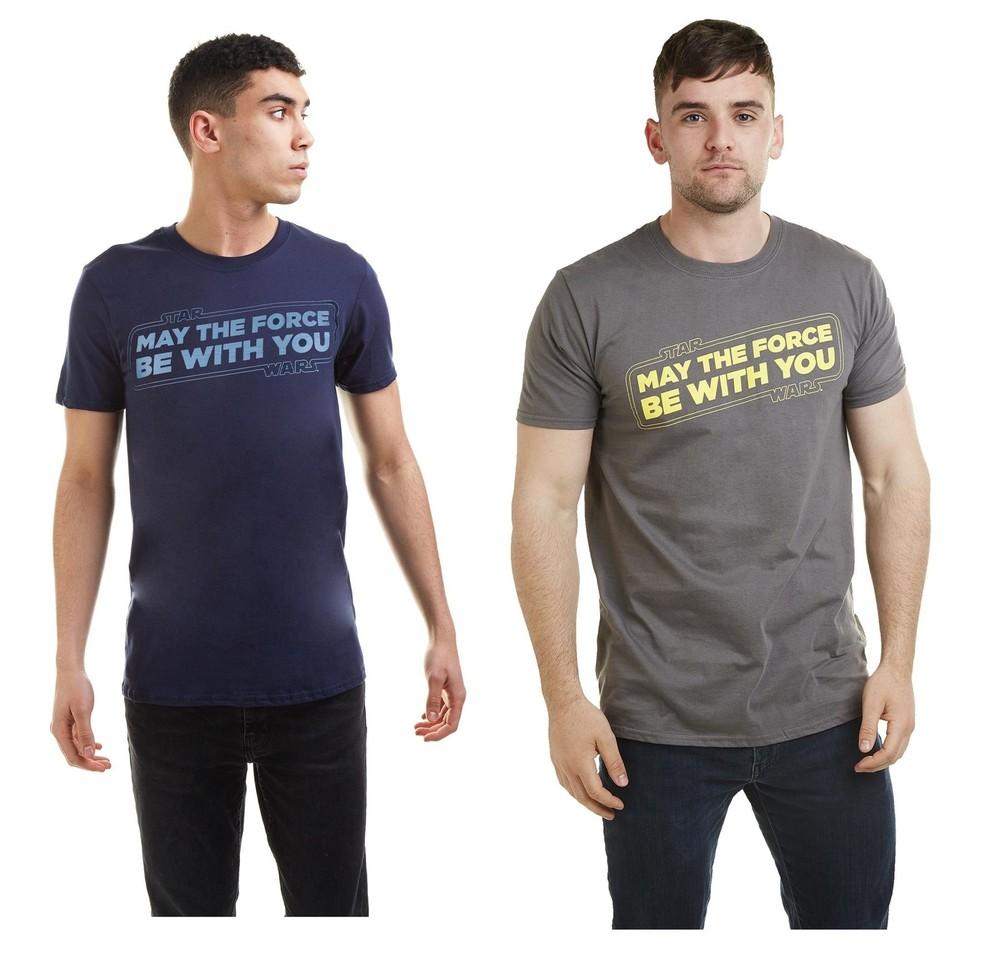 Star Wars Mens Tshirt May The Force Be With You Slogan Unisex T-Shirt M