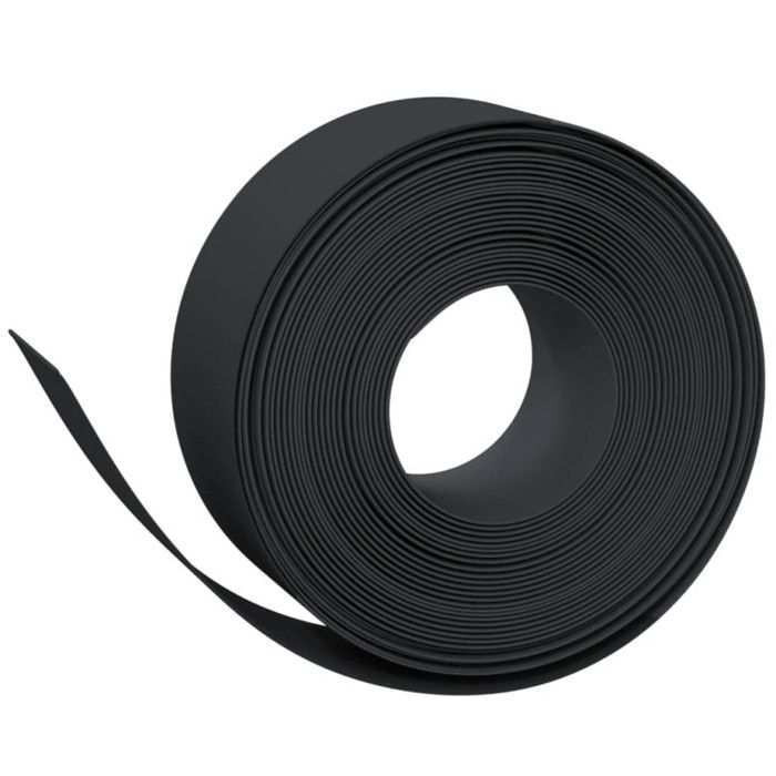 VidaXL Bordures de jardin 3 pcs noir 10 m 20 cm polyéthylène 3155457