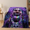 2026 New Legend Rappers Star Art Cartoon Hip Hop Flannel Blanket,Cozy Soft Throw Blanket for Home Bedroom Bed Sofa Cover Gift