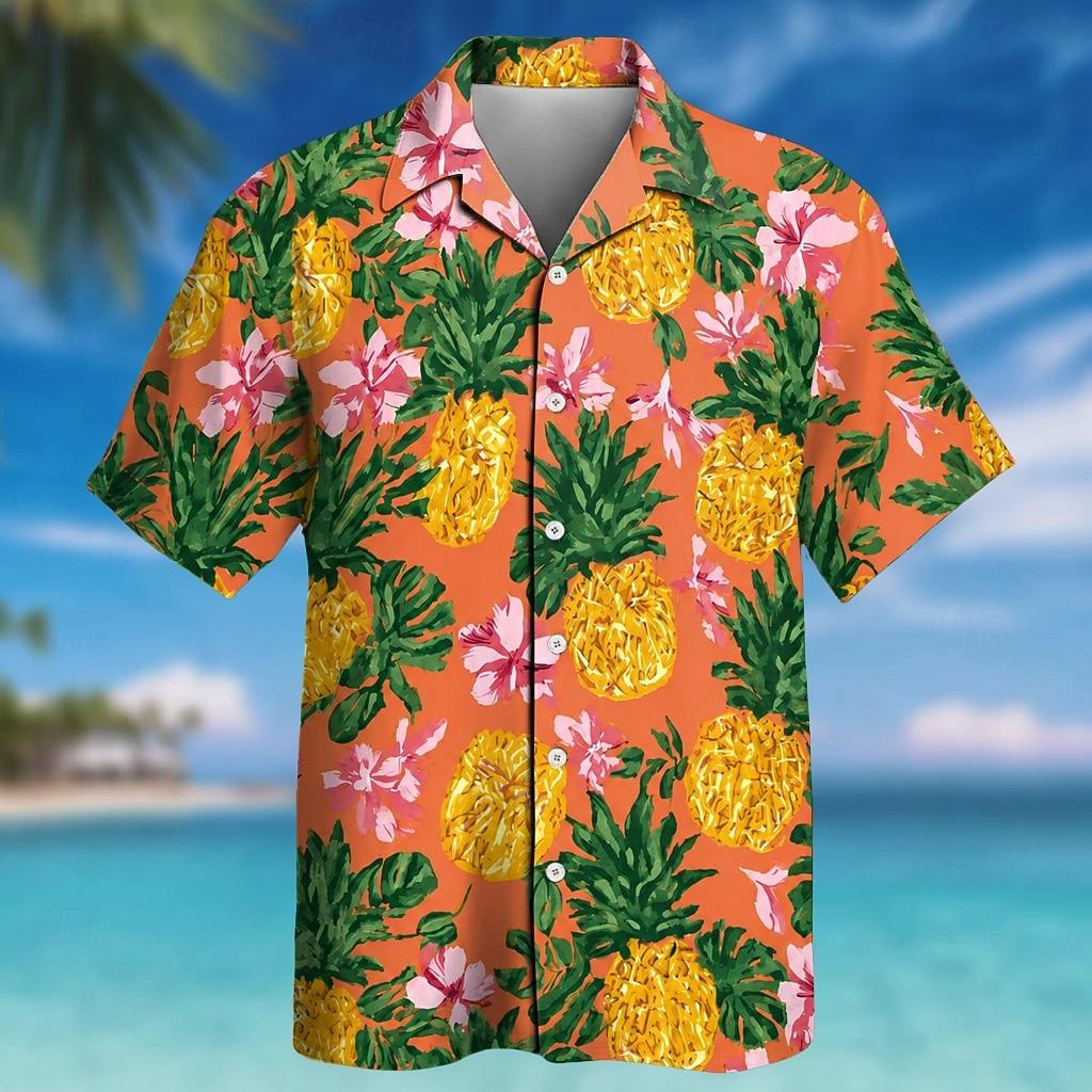 Funny Banana Pattern 3D print Men Hawaiian Shirt 3d Print Novelty Trendy Beach Shirts For Men Women Summer Casual Unisex Tops S
