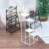 1/12 Dollhouse Miniature Rack Iron Shelf Flower Stand Decoration Accessories Handmade Playthings Present Children-Friendly