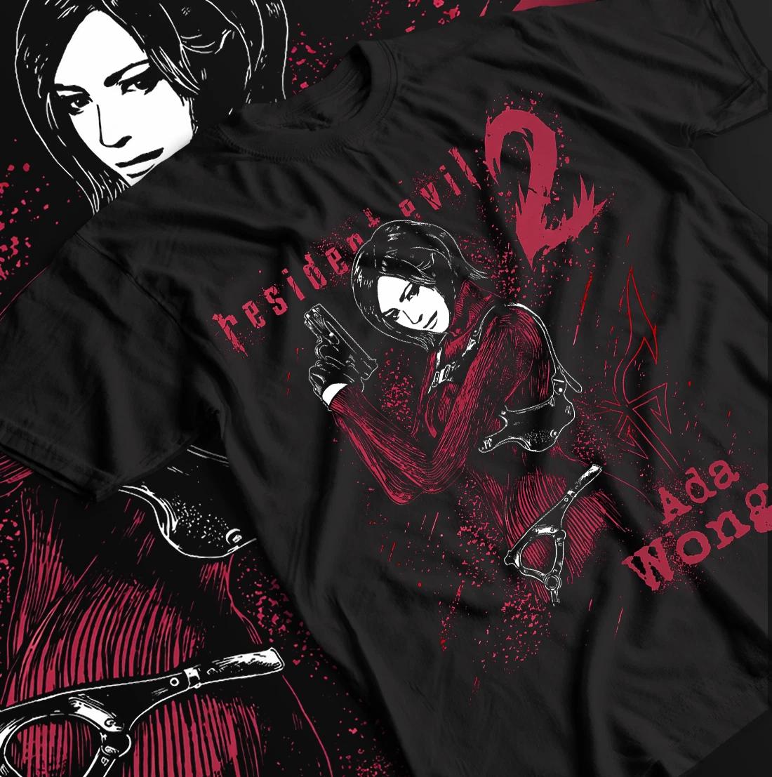 Resident Evil 2 Ada Wong T-Shirt, RE2 Remake Fan Gift, Leon Kennedy Graphic Tee. S