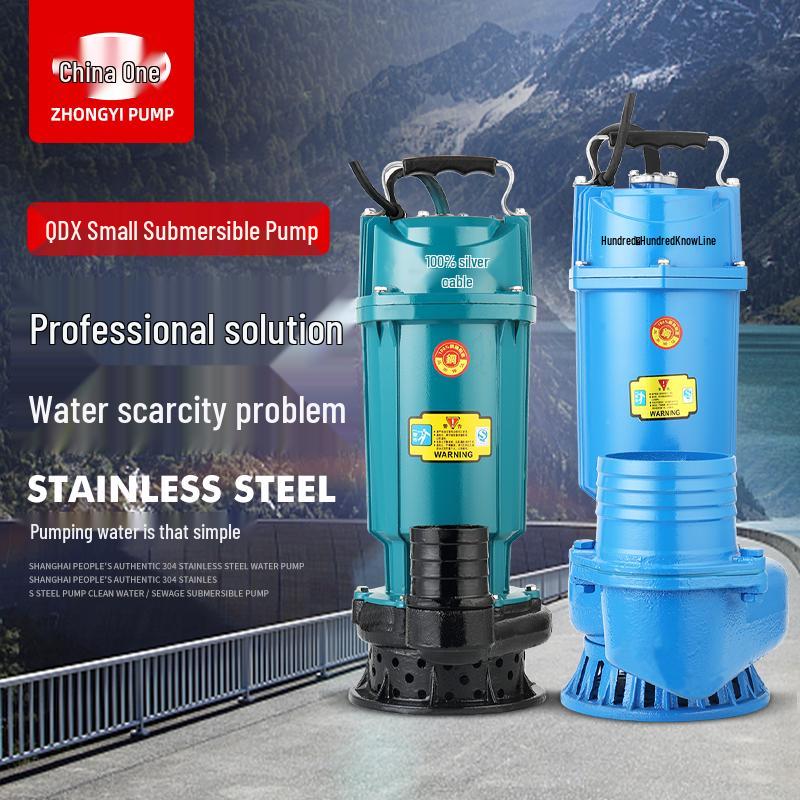 Zhongyi 220V 4-Inch Aluminum Submersible Pump for High Flow and High Head Sewage Applications