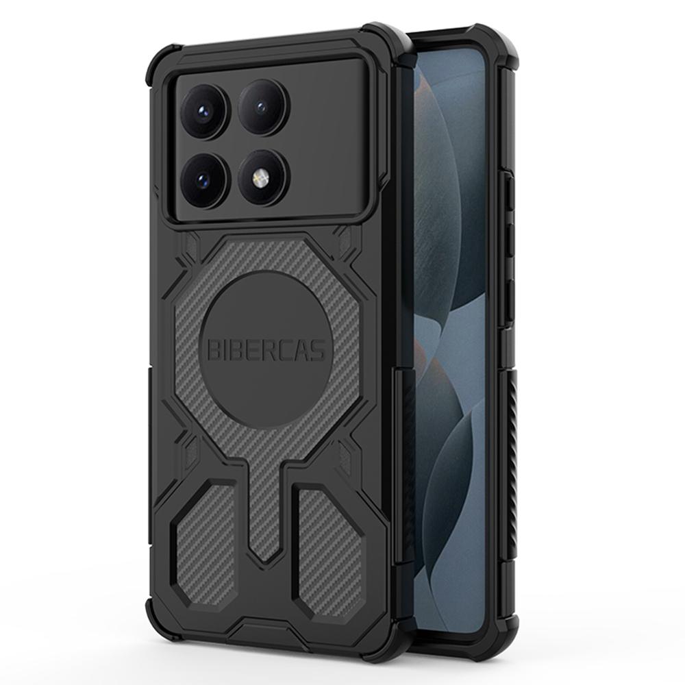 BIBERCAS J-16 Series For Xiaomi Redmi K70E 5G/Poco X6 Pro 5G Case Compatible with MagSafe Anti Drop TPU+PC Phone Cover