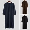 2026 Men's Loose Zipper Robe: Middle Eastern Arab and Malaysian Style