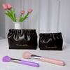 Automatic Closing Mini Storage Bag Travel Portable PU Leather Lipstick Makeup Cable Coins Keys Jewelry Earphone Storage Organizer