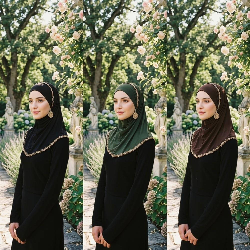 Breathable Hijab Scarf Modal Stretch Underscarf Comfortable Inner Cap Summer
