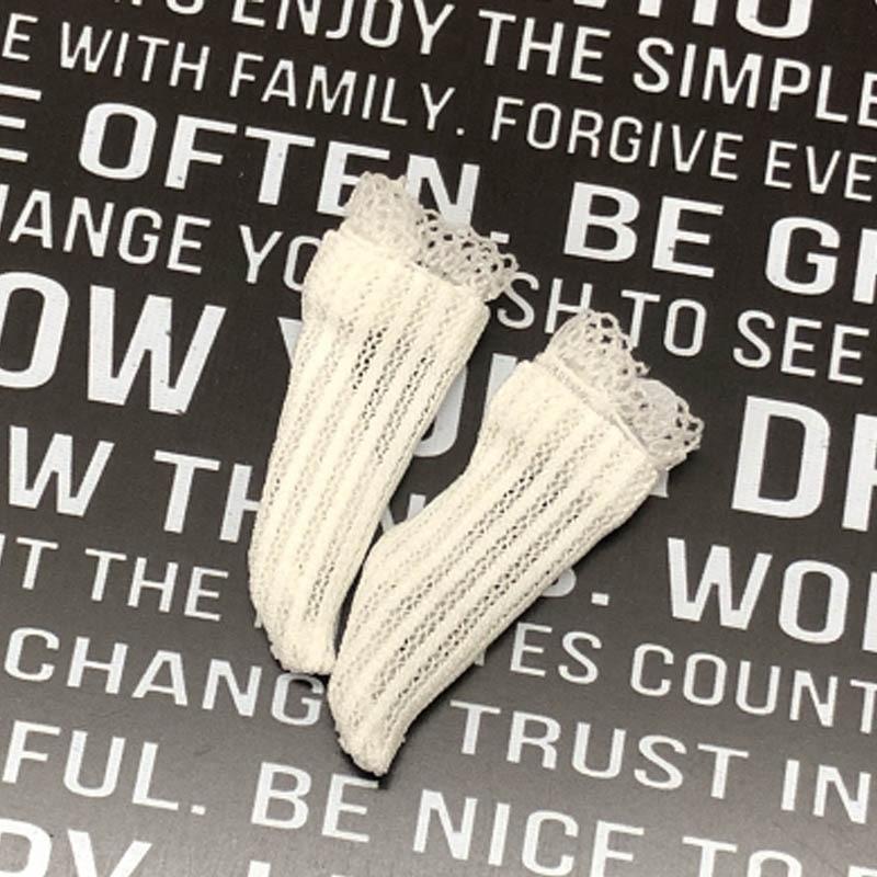 1pair Lace Socks For Blythe Doll Middle Tube Socks for Blythe High Thigh Over the Knee Stocking For Blythe Dolls Accessories Kids