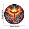 3D Metal Tin Sign Phoenix Wall Art Vintage Retro Home Decor for Living Room Bedroom Kitchen Bathroom