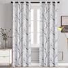 Blackout Thermal Sunproof Drapes Curtains Matte Printed Bird & Branch Bedroom Living Room Light Blocking Privacy Window Decor