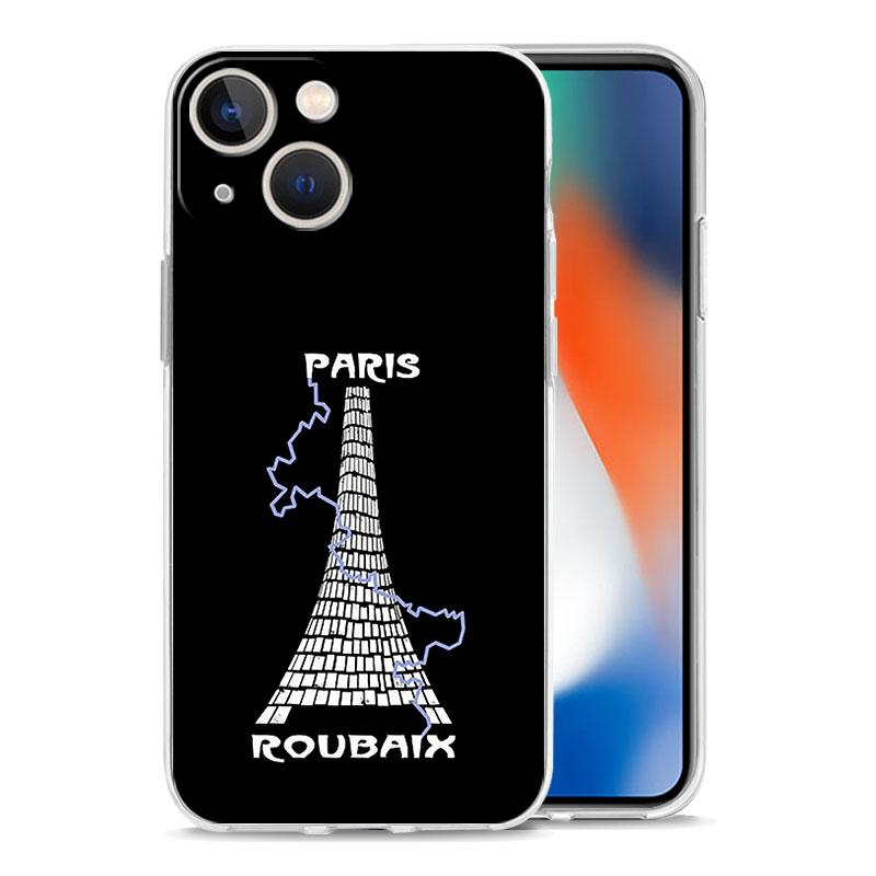 Phone Case For iPhone 17 Air Cases iPhone 16 15 12 13 14 Pro Max SE 7 8 Plus iPhone11 Clear Soft Cover France Bicycle Exercise
