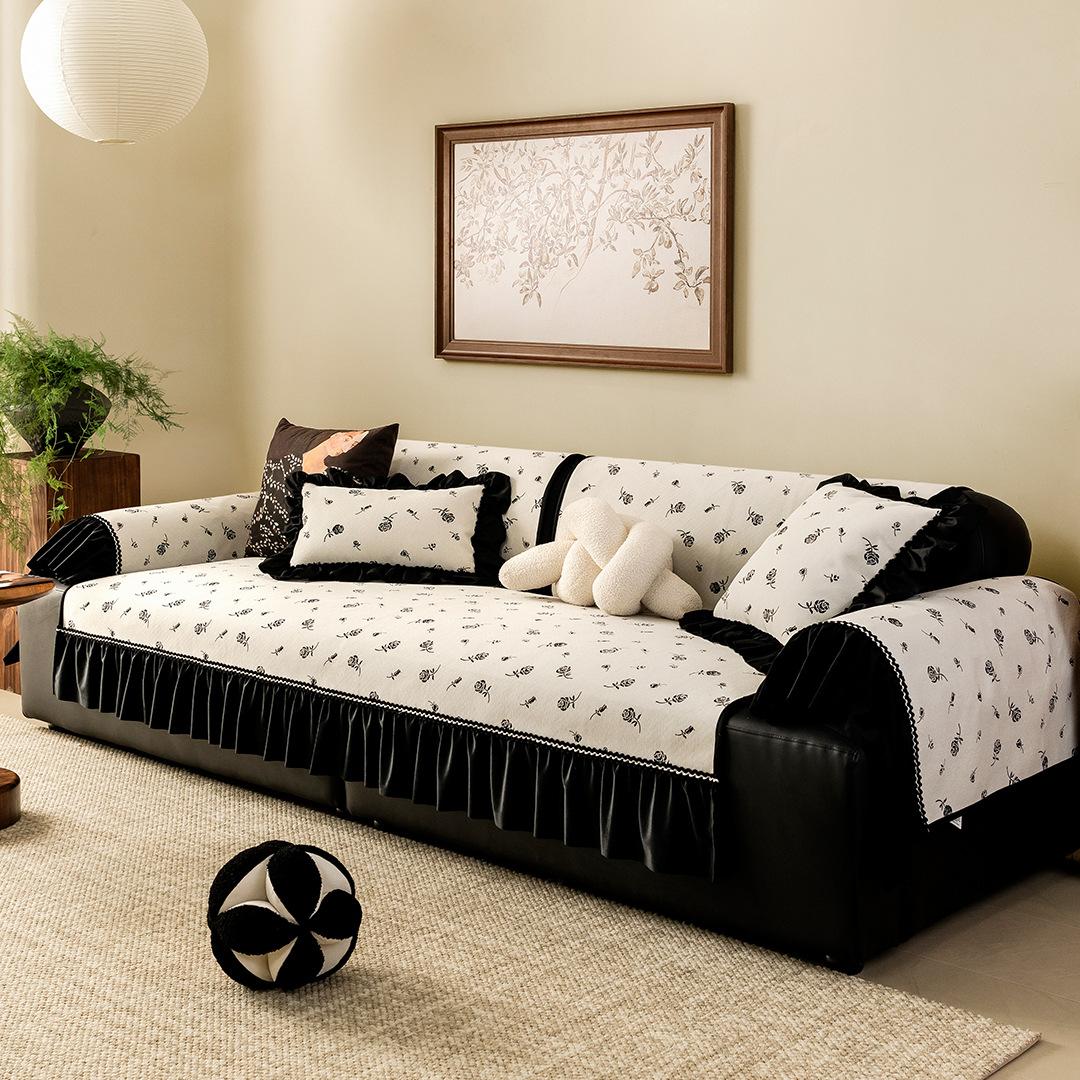 

Универсальная подушка для дивана «Четыре сезона» из шенилла, простая, 2025 новинка, тканевое полотенце-чехол для дивана, нескользящая, легкая роскошь, премиальное ощущение 30 * 50Cm waist pillowcase