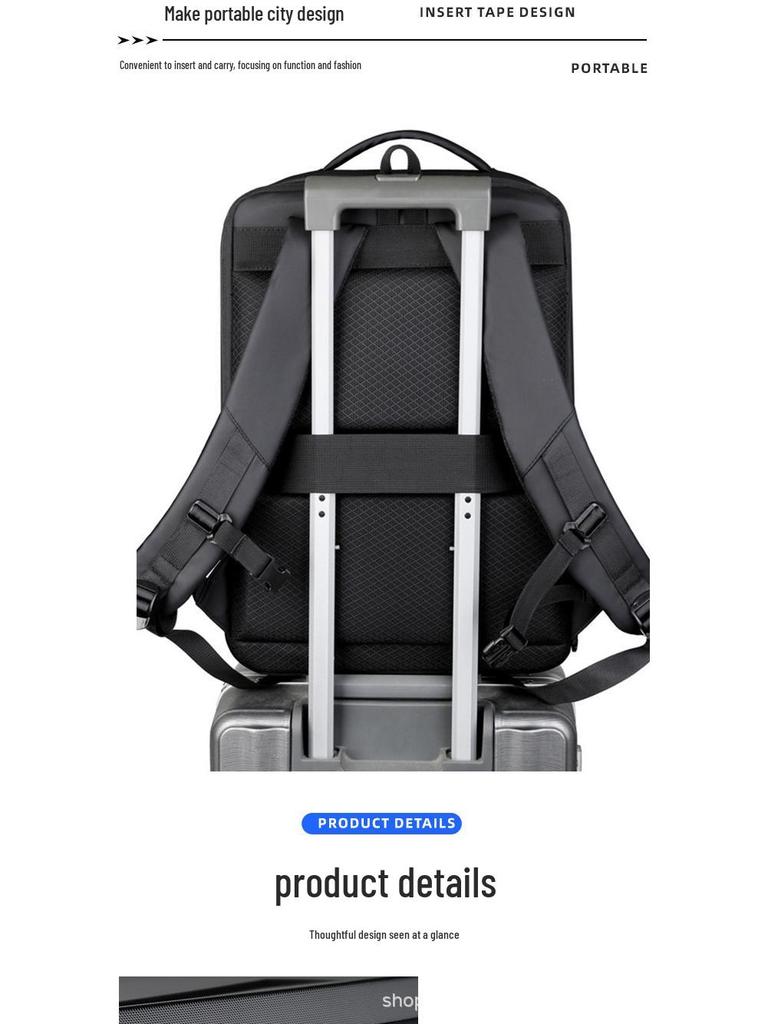 Expandable Multifunctional Laptop Backpack for Men and Women - Hard Shell, Casual, Travel, Business.