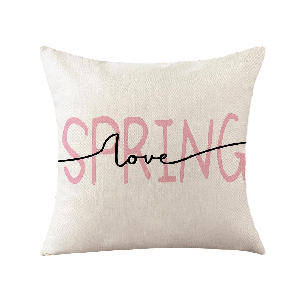 Aquarell Frühlings Kissenbezug Nordische Blume Heim Kissenbezug Polyester Schlafzimmer Sofa Kissenbezug