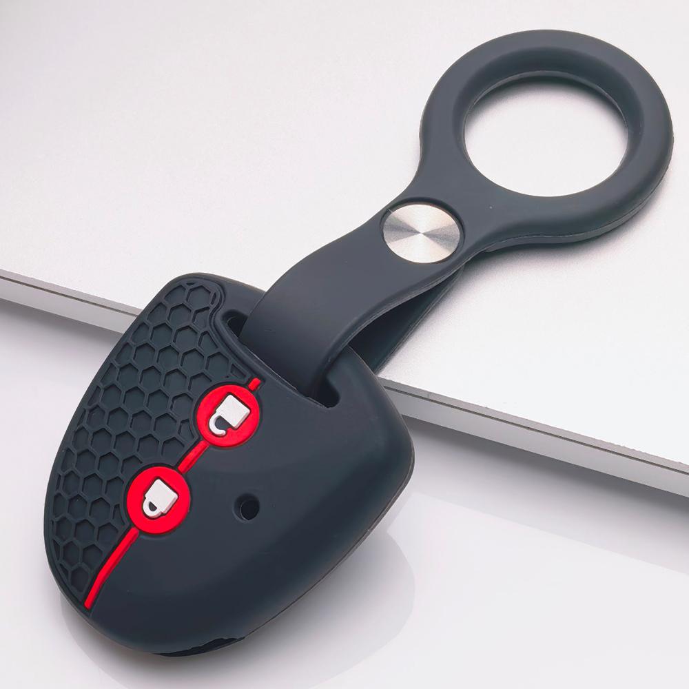 Key Fob Cover for Toyota Grand New Avanza Xenia PERODUA Alza Myvi Axia with Keychain Anti-Scratch Guard Shockproof Protection Soft Grip Texture