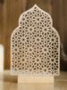 1 ks Ramadánové ozdoby Duté dřevěné ozdoby Eid Mubarak Šťastný Ramadán muslimská výzdoba Ramadán Kareem Sváteční dekorace