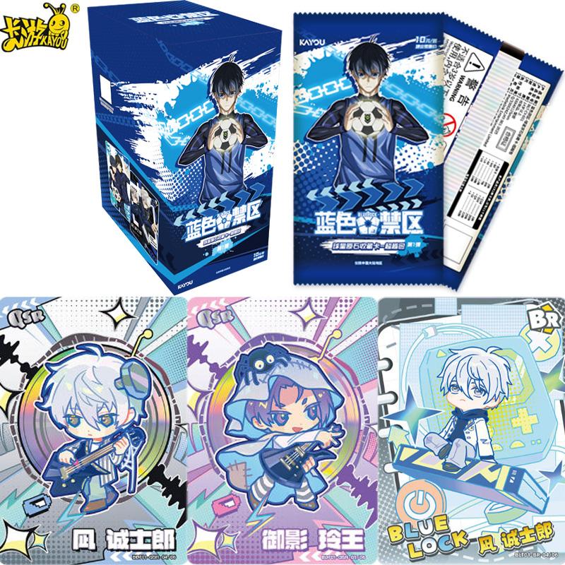 Echte BLUE LOCK Star Rohstein Sammelkarten Jenseits der Tüte Anime-Charakter Sammelkarte Kinderspielzeug Geschenke