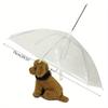 New Transparent Pet Umbrella Dog Puppy Suitable for Rainy&Snowy Days