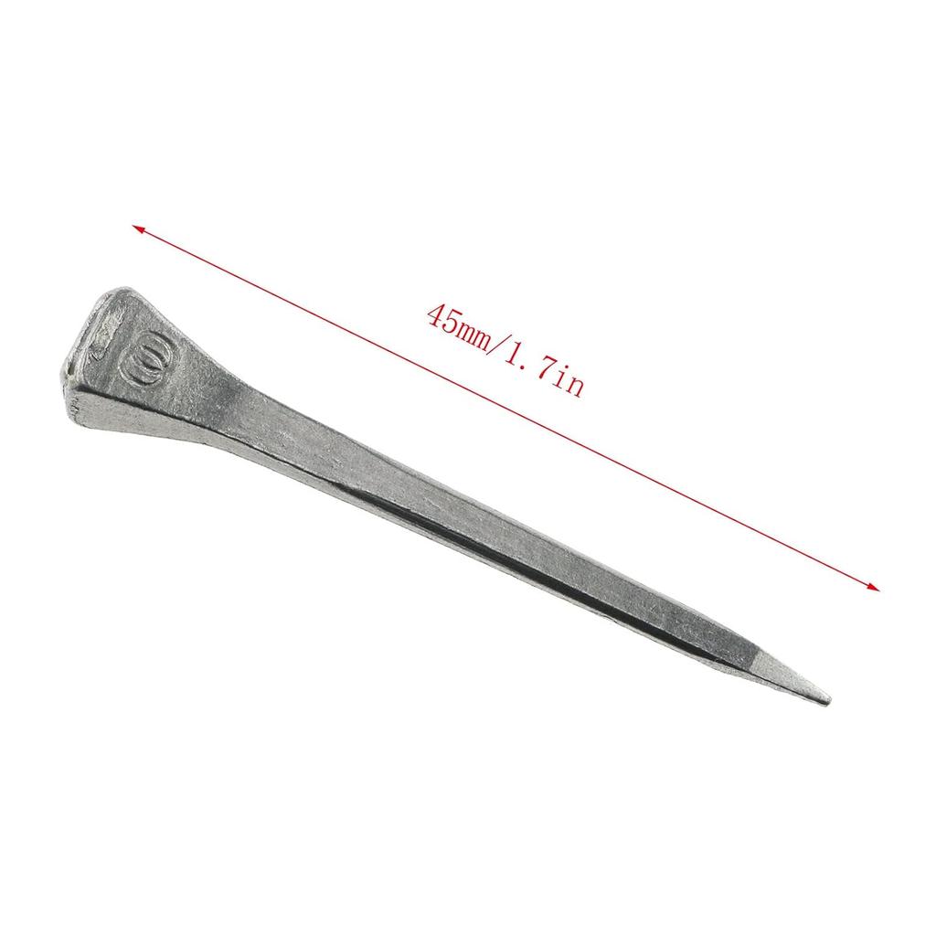E-outstanding 50Pcs Steel 1.2 Inch E3 Horseshoe Nail, Low-Carbon Steel