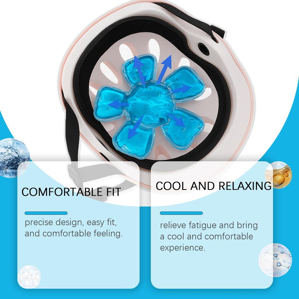 Hat Ice Pack Gel Cooling Bag Mat Hat Accessories Suitable For Helmet Hats Reusable Ice Pad Suitable For Outdoor Sports Hiking