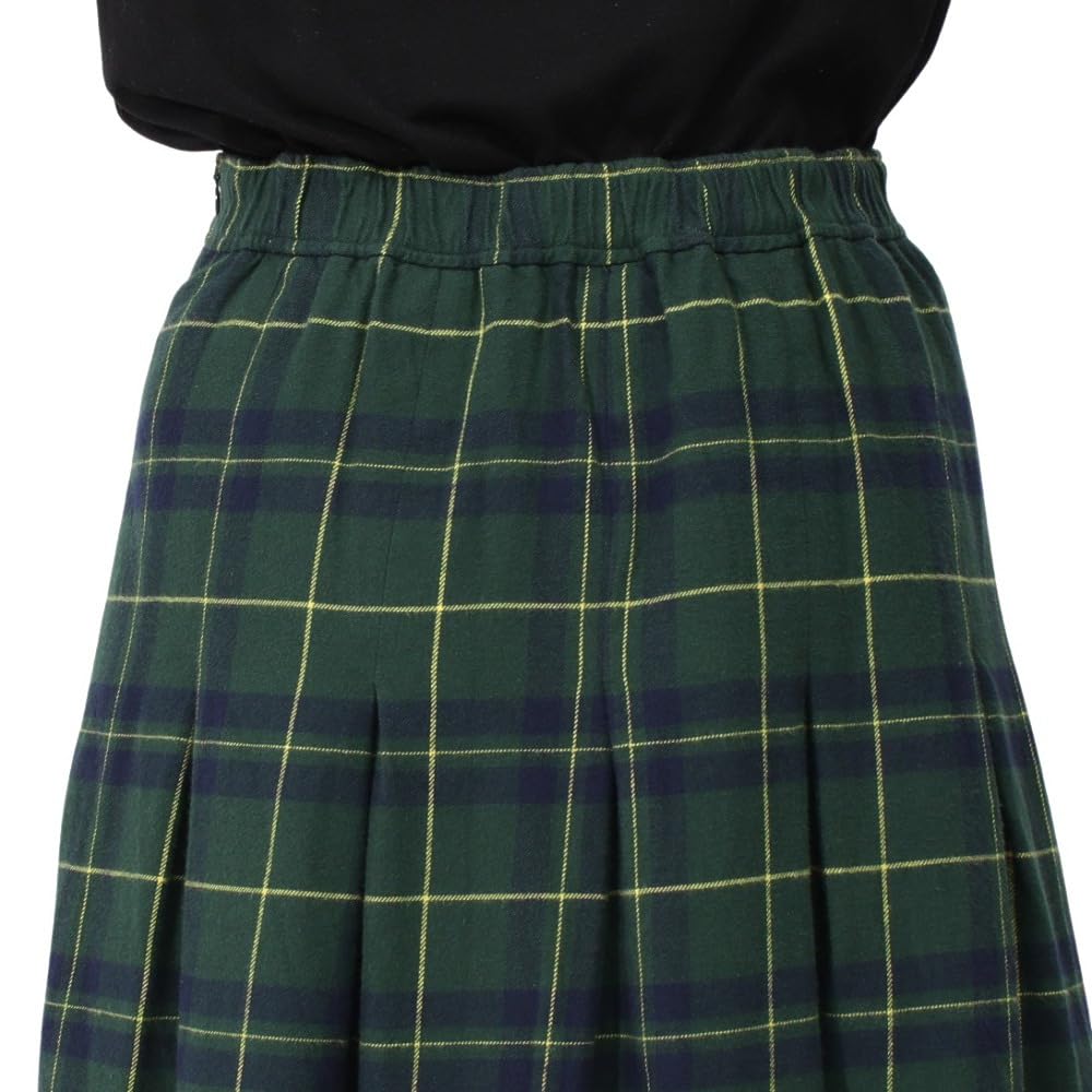 Champion Cotton Check Skirt with 100% One-Point Logo, CW-A209-37G-M