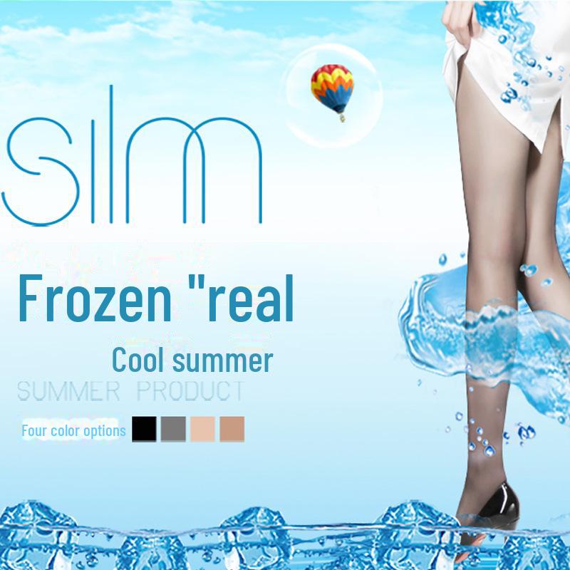 Fenna Women's 10D Core-Spun Silk Thin Pantyhose for Spring and Summer