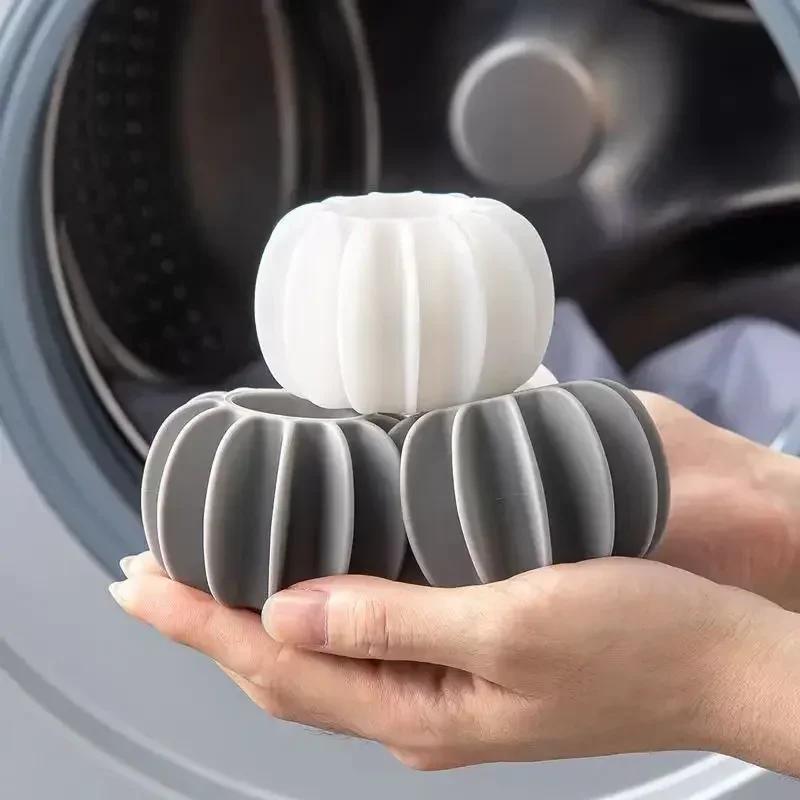 3pcs Silicone Magic Laundry Ball Reusable Clothes Hair Cleaning Tool Pet Hair Remover Washing Machine Cat Hair Catcher Laundry