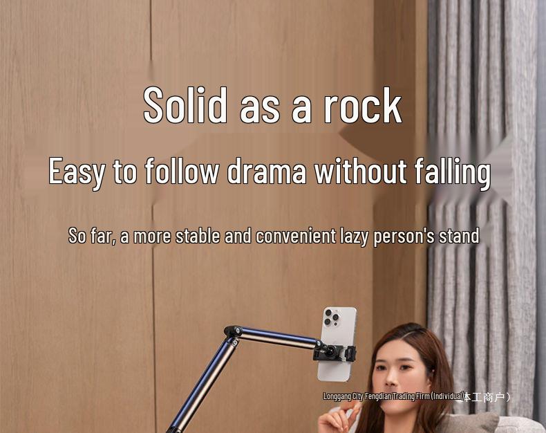 Floor-Standing Magnetic Phone Holder with Dual-Position for Live Streaming, Top-Down Shooting, and Mirror-Facing Multi-Functional Stand