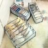 1PC- Closet Organizer for Socks Home Separated Underwear Storage Box 7/9/11 Grids Jeans Bra Organizer Foldable Drawer Organizer