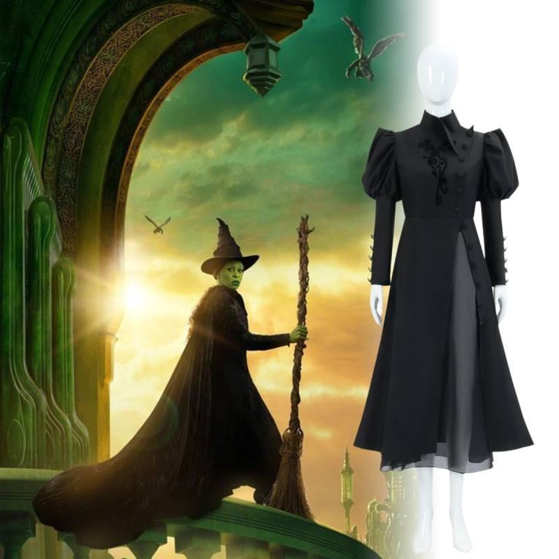Wicked Elphaba Cos Clothing Festival Party Costume Movie Cosplay Perform Skirt