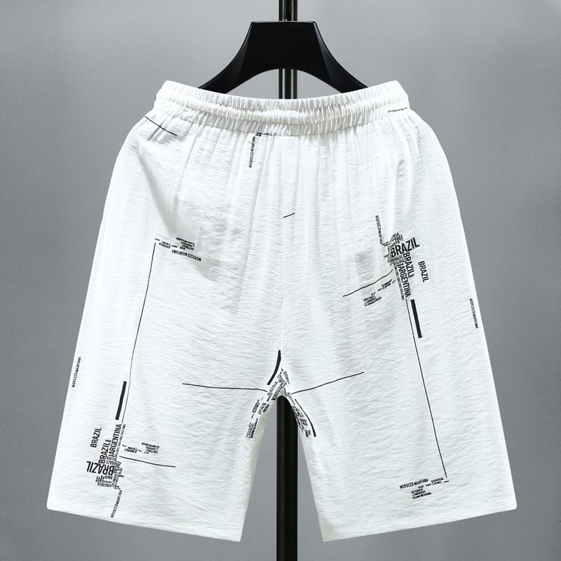 Plus Size M-8XL Men's Shorts Summer Clothes Loose Elastic Waist Summer Shorts