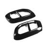 Black Exhaust Muffler Pipe Tip Tailpipe Cover Trim For Benz GLC GLE GLS 20-22
