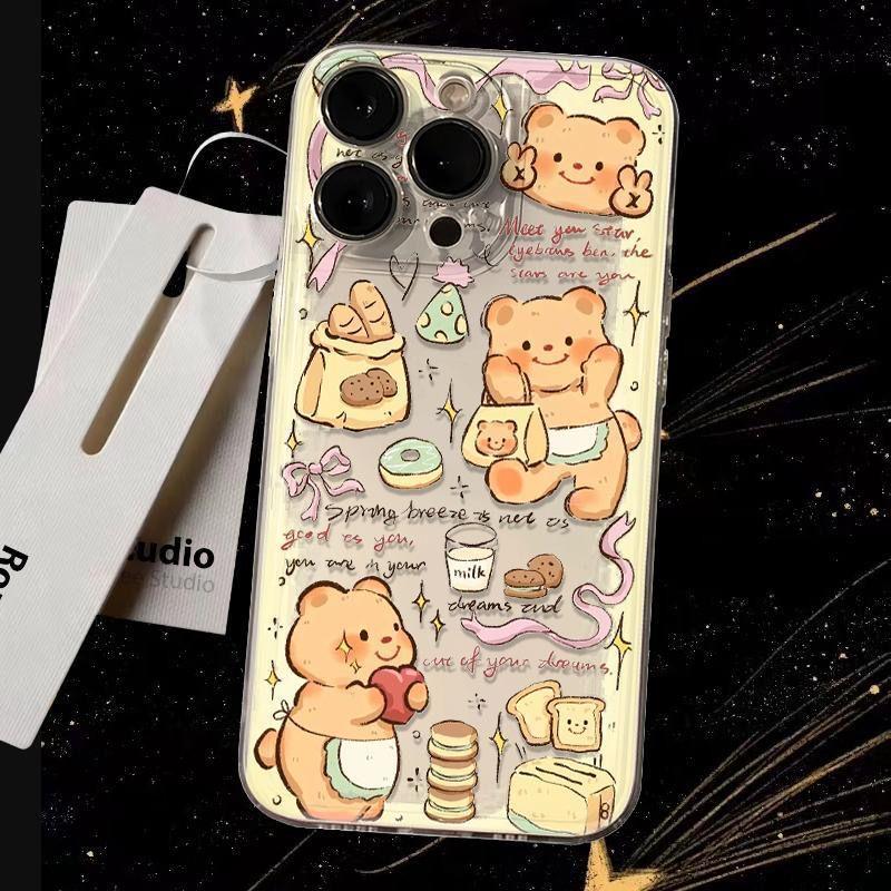 

Picnic Butter Bear Soft Case for iPhone 15/14/13/12 Pro Max/11/XR/XS - Women s iPhone 15 Pro Max