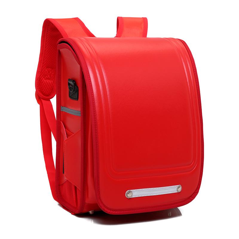 Children's Waterproof Backpack for Grades 1-6 – Japanese Style with Double Shoulder Spine Protection