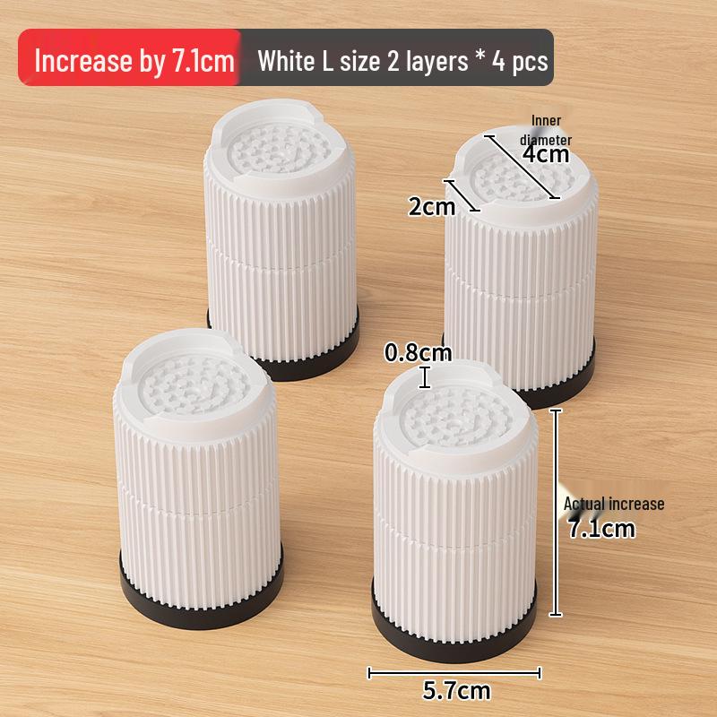 Non-Slip Furniture Heightening Pads for Table, Sofa, Coffee Table, TV Cabinet - Shockproof Leg Risers