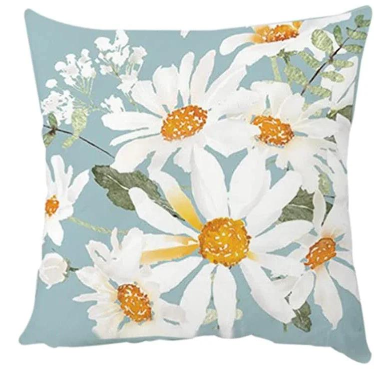 Daisy Cushion Cover, Fall Decor Pillow Cover For Sofa Bed Garden Outdoor Home Decor Pillow Covers Decorative