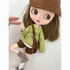New Arrival Blythe Clothes Fashion Sweater Corduroy Shorts Crossbody Bag Caps Casual Set for Blyth OB24 Pullip 1/6 Doll Outfit