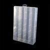 24 Compartments Clear Stackable Plastic Storage Boxes with Adjustable Dividers for Beads Crafts Jewelry Fishing Tackle