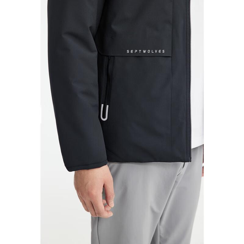 SEPTWOLVES Men's Reversible Stand Collar Woven Jacket